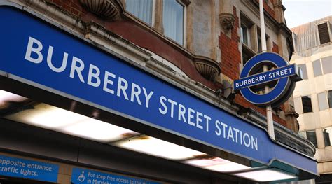 burberry street tube station.